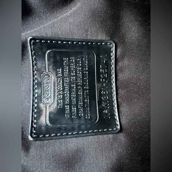 PRE-OWNED Coach Diaper Bag Tote Grey/Black Large - Picture 9 of 13